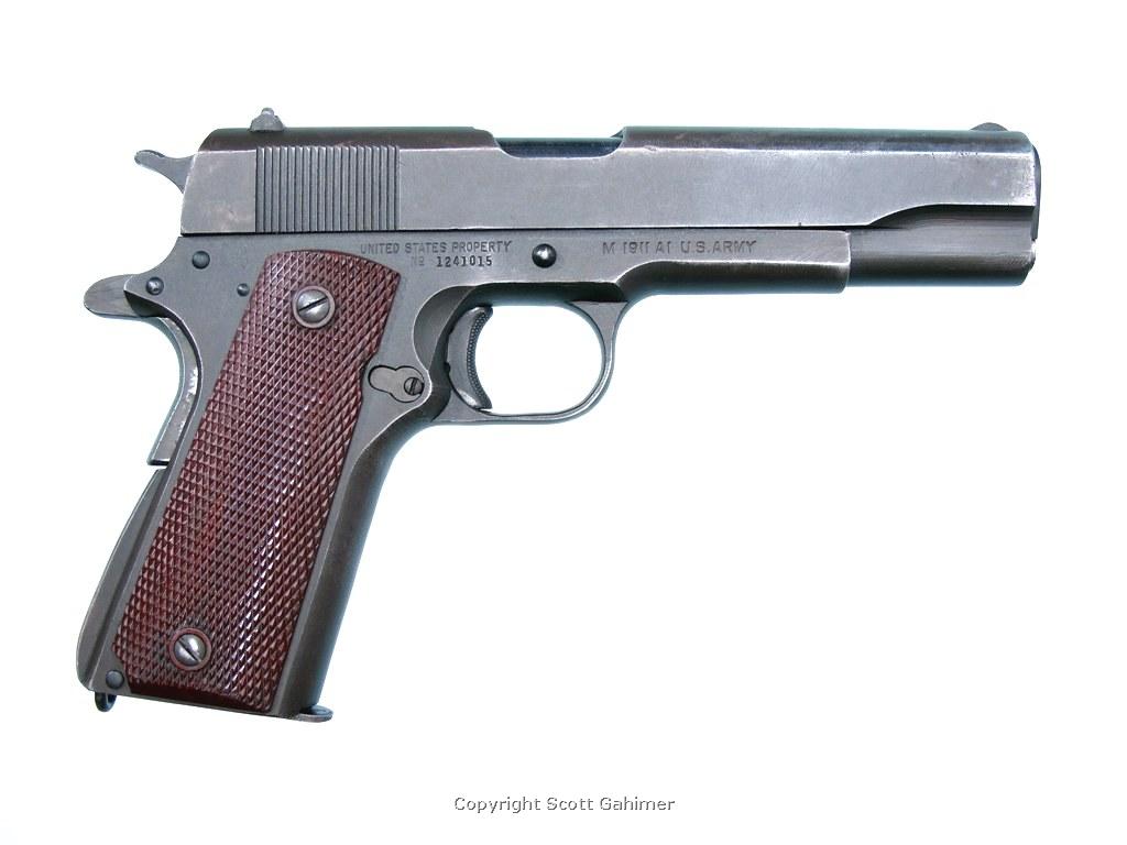 Parkerized 1944 O.S.S. Ithaca M1911A1 Pistol