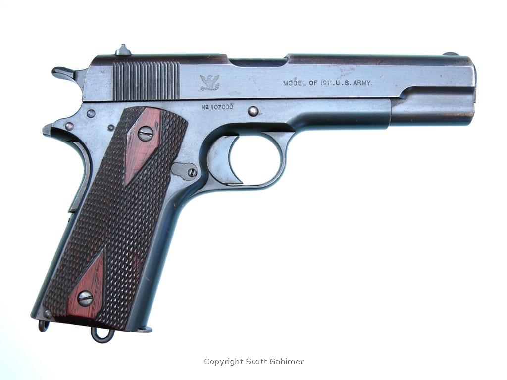 Blue finish 1915 Springfield Armory M1911 Pistol